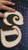 Bubbles Applique Lettering (Digital Download)